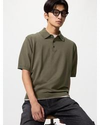 Uniqlo - Washable Knit Polo Jumper (Short Sleeve) - Lyst