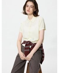 Uniqlo - Merino Blend Polo Cardigan (Short Sleeve) - Lyst