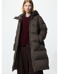 Uniqlo - Seamless Down Long Coat (Patterned) - Lyst