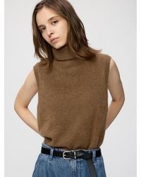 Uniqlo - Fluffy 100% Cashmere Vest - Lyst