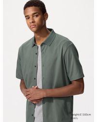 Uniqlo - Airism Cotton Piqué Polo Shirt (Full Open) - Lyst