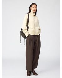 Uniqlo - Pleated Barrel Leg Trousers - Lyst