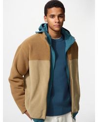 Uniqlo - Fleece Full-Zip Jacket (Colour Block) - Lyst