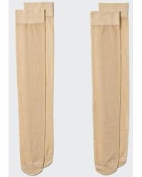 Uniqlo - Knee High Sheer Socks (2 Pairs) - Lyst