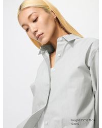 Uniqlo - Baumwolle Bluse - Lyst