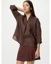 Uniqlo - 100% Premium Linen Skipper Collar Shirt (3/4 Sleeve) - Lyst