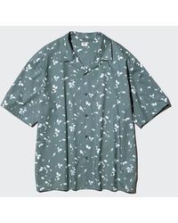 Uniqlo - Open Collar Shirt (Short Sleeve, Printed) - Lyst