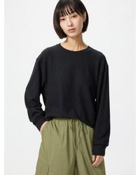 Uniqlo - Soft Knit Fleece Crew Neck T-Shirt - Lyst