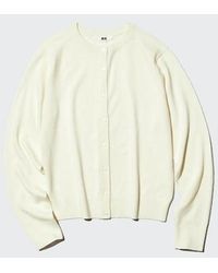 Uniqlo - 100% Merino Crew Neck Cardigan - Lyst