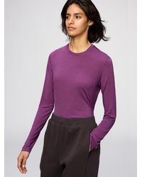Uniqlo - Heattech Extra Warm Cashmere Blend Crew Neck T-Shirt (Long Sleeve) - Lyst