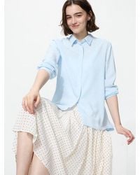 Uniqlo - Rayon Blouse - Lyst