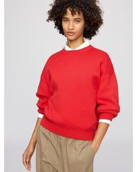 Uniqlo - Smooth Cotton Crew Neck Jumper - Lyst