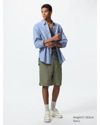 Uniqlo - Linen Blend Shorts - Lyst