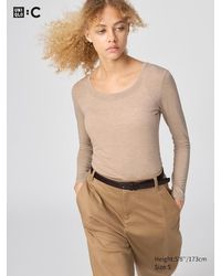 Uniqlo - Maglia Termica Heattech Extra Caldo Misto Cashmere Scollo Tondo - Lyst