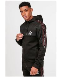 Kings Will Dream Deflour Geometric Poly Full Zip Hooded Top - Black