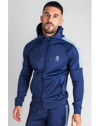 Gym King Core Plus Poly Zip Through Tracksuit Top - Blue