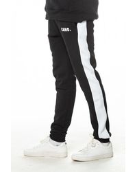 CAMO Panelled Skinny Joggers - Black
