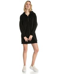PUMA Downtown Long Sleeve Hooded Dress - Black