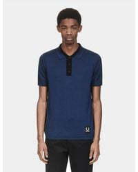 Fred Perry - X Raf Simons Knitted Sport Polo Shirt - Lyst