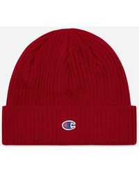 champion logo beanie