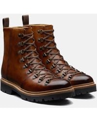 Grenson Brady Hand Painted Ski Boot - Brown