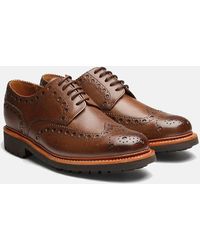 Grenson Archie Commando Sole Brogue Shoes - Brown