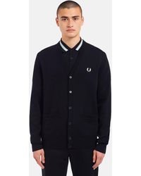 fred perry zip cardigan