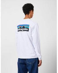 Patagonia - P-6 Logo Responsibili-Tee Long Sleeve T-Shirt - Lyst