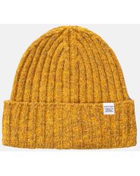 yellow wooly hat
