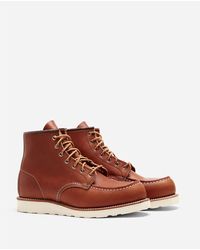 Red Wing Heritage Work 6" Moc Toe Boots (875) - Brown