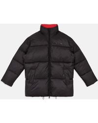 calvin klein men's oversized puffer bomber jacket