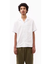 Portuguese Flannel - Jacquard Chambray Short Sleeve Shirt - Lyst