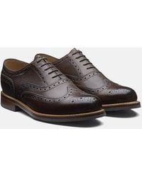 Grenson Stanley Brogue Shoes (grain Leather) - Brown
