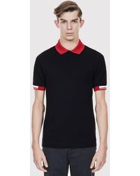 Fred Perry - X Raf Simons Tipped Cuff Pique Shirt - Lyst