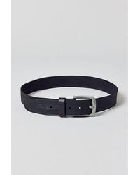 Urban Outfitters - Ribbed Trim Slim Leather Belt - Lyst