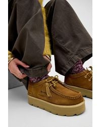 Clarks - Tan Suede Meare Walla Shoes - Lyst