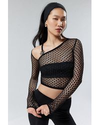 House Of Sunny - Sundial Semi-Sheer Knit Top - Lyst