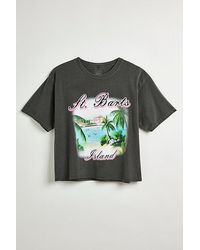 Urban Outfitters - St. Barts Cropped Tee - Lyst