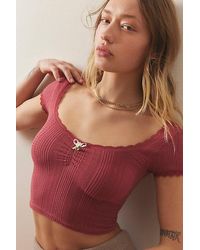 Out From Under - Gabriella Seamless Baby Tee - Lyst