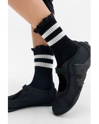 Out From Under - Striped Knit Trim Socks - Lyst