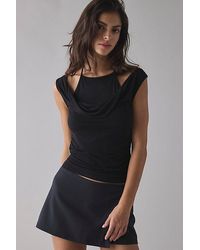 Urban Outfitters - Uo Marni Short Sleeve Layered Twofer Crop Top - Lyst