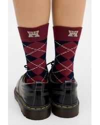 Happy Socks - Argyle Crew Socks - Lyst