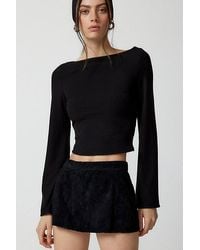 Urban Renewal - Remade Suede Low-Rise Micro Mini Skirt - Lyst