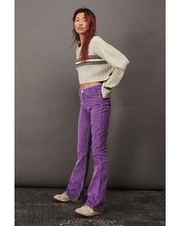 BDG Ausgestellte Jeans Dhalia aus Cord mit hohem Bund - Lila