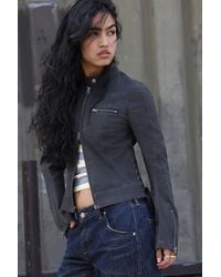 Silence + Noise - Silence + Noise Martha Lace Up Jacket - Lyst