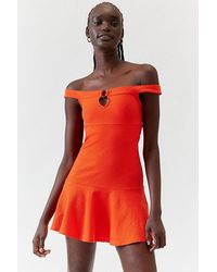 Urban Outfitters - Uo Sage Drop Waist Mini Dress - Lyst