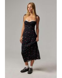 Love Triangle - Uo Exclusive Bow Midi Dress - Lyst