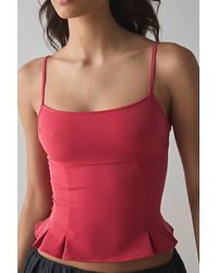 Silence + Noise - Good Luck Peplum Cami - Lyst