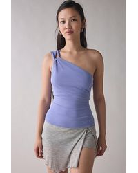 Urban Outfitters - Uo Carson Asymmetrical Twist One-Shoulder Top - Lyst