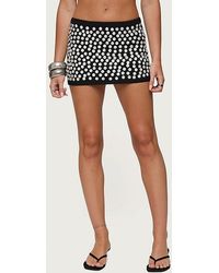 Edikted - Ada Iridescent Button Knit Mini Skirt - Lyst
